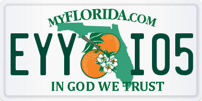 FL license plate EYYI05
