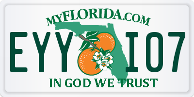 FL license plate EYYI07