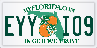 FL license plate EYYI09