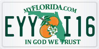 FL license plate EYYI16