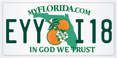 FL license plate EYYI18