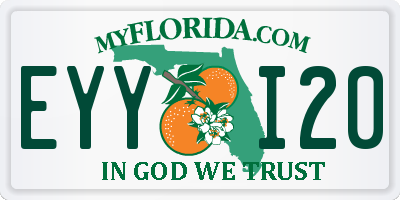 FL license plate EYYI20