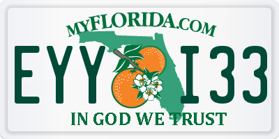 FL license plate EYYI33