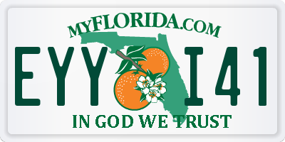FL license plate EYYI41