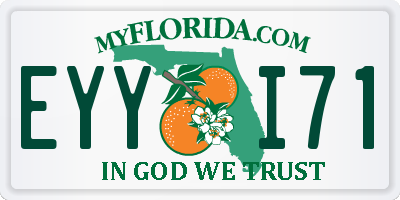 FL license plate EYYI71