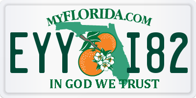 FL license plate EYYI82