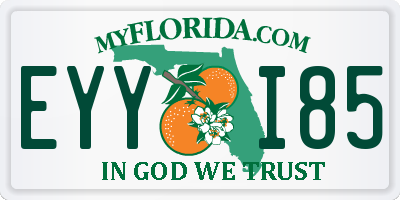FL license plate EYYI85