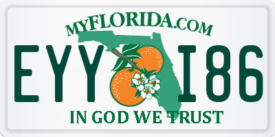FL license plate EYYI86
