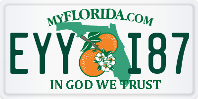 FL license plate EYYI87