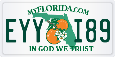 FL license plate EYYI89