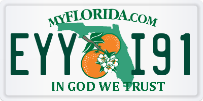 FL license plate EYYI91