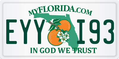 FL license plate EYYI93