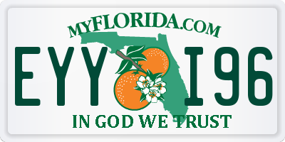 FL license plate EYYI96