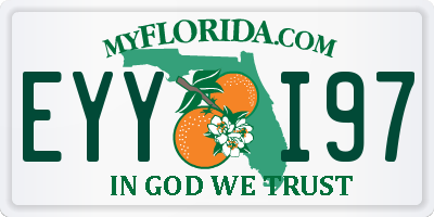 FL license plate EYYI97