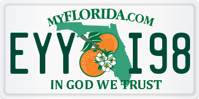 FL license plate EYYI98
