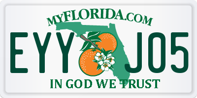 FL license plate EYYJ05