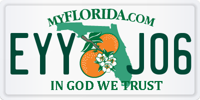 FL license plate EYYJ06