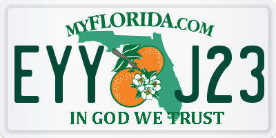 FL license plate EYYJ23