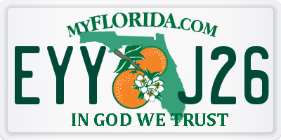 FL license plate EYYJ26