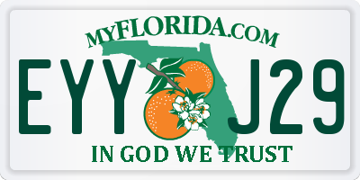 FL license plate EYYJ29