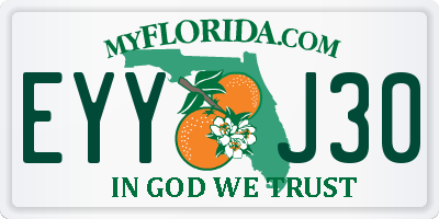 FL license plate EYYJ30