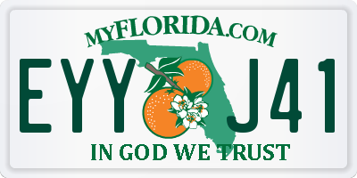FL license plate EYYJ41