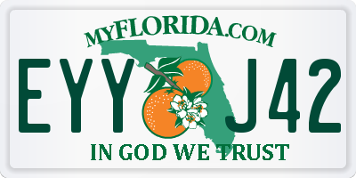 FL license plate EYYJ42