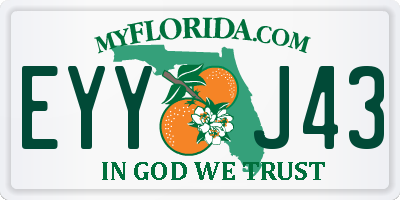 FL license plate EYYJ43