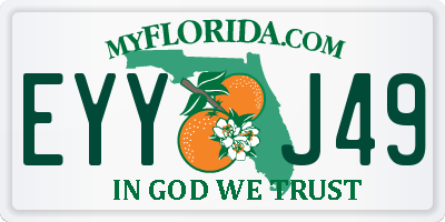 FL license plate EYYJ49
