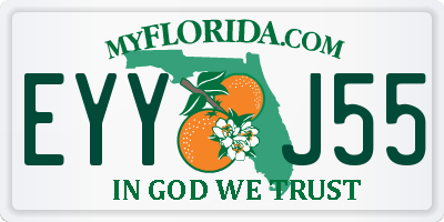 FL license plate EYYJ55
