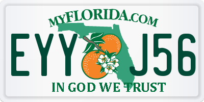 FL license plate EYYJ56