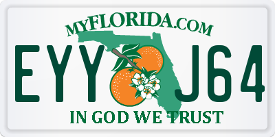 FL license plate EYYJ64