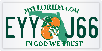FL license plate EYYJ66