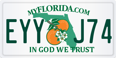 FL license plate EYYJ74