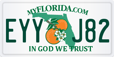 FL license plate EYYJ82