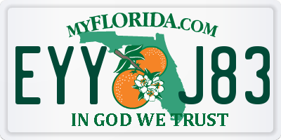FL license plate EYYJ83