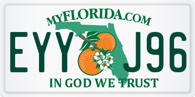 FL license plate EYYJ96