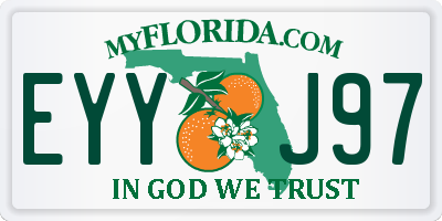 FL license plate EYYJ97