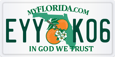 FL license plate EYYK06