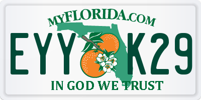 FL license plate EYYK29