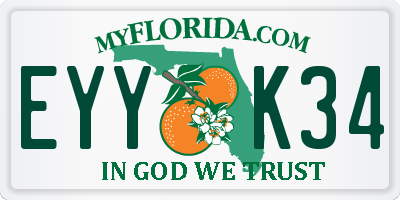 FL license plate EYYK34