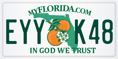FL license plate EYYK48