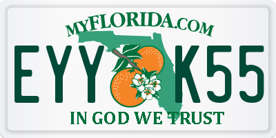 FL license plate EYYK55