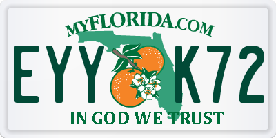 FL license plate EYYK72