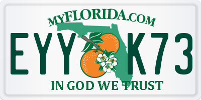 FL license plate EYYK73