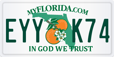 FL license plate EYYK74