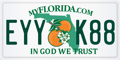 FL license plate EYYK88
