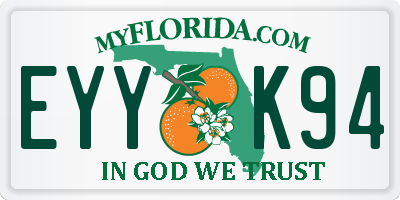 FL license plate EYYK94