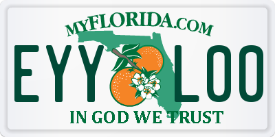 FL license plate EYYL00