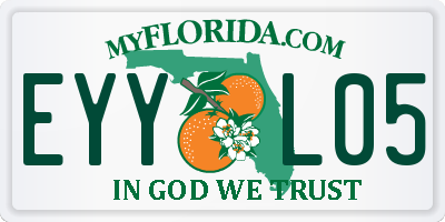 FL license plate EYYL05